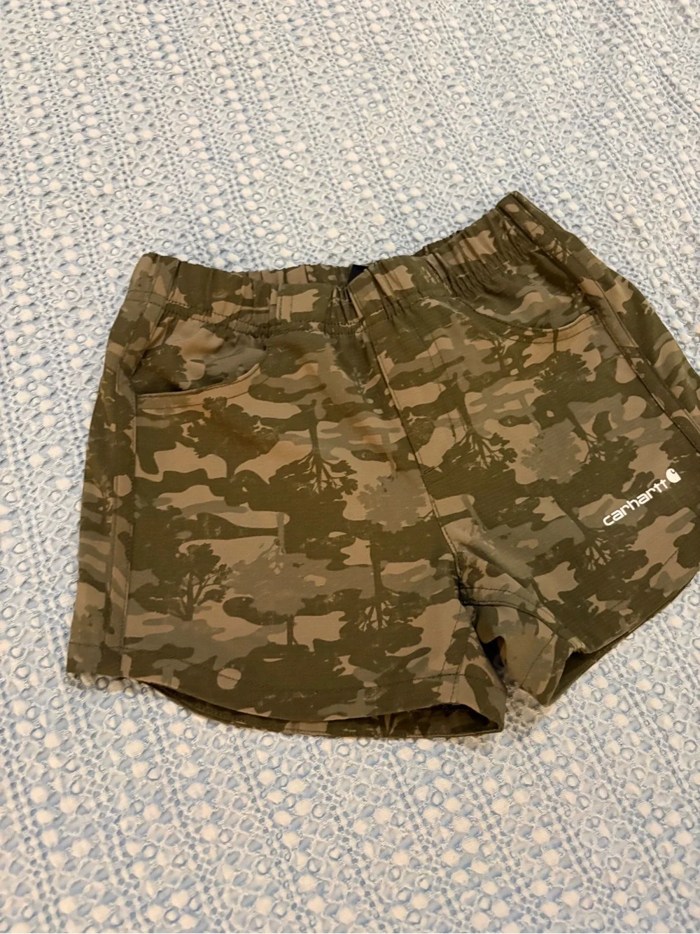 Carhartt Youth XS 5/6 Camo Rugged Flex Ripstop Shorts